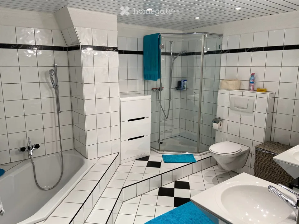 Charming 4.5-room maisonette apartment with balcony and fireplace in Volketswil