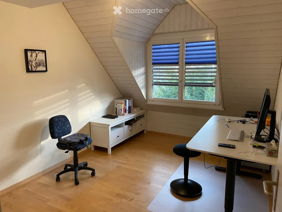 Charming 4.5-room maisonette apartment with balcony and fireplace in Volketswil