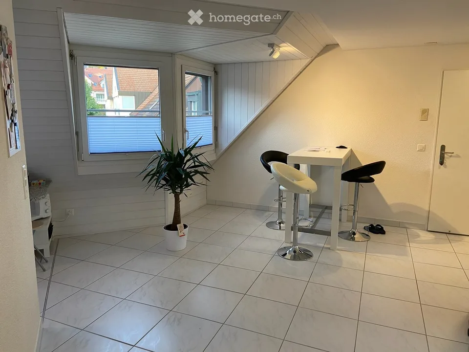 Charming 4.5-room maisonette apartment with balcony and fireplace in Volketswil