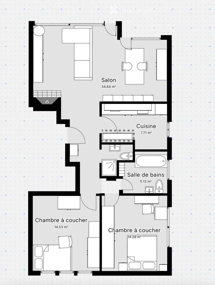 Appartement de 3,5 pièces à Pully  disponible au 15.09.2026