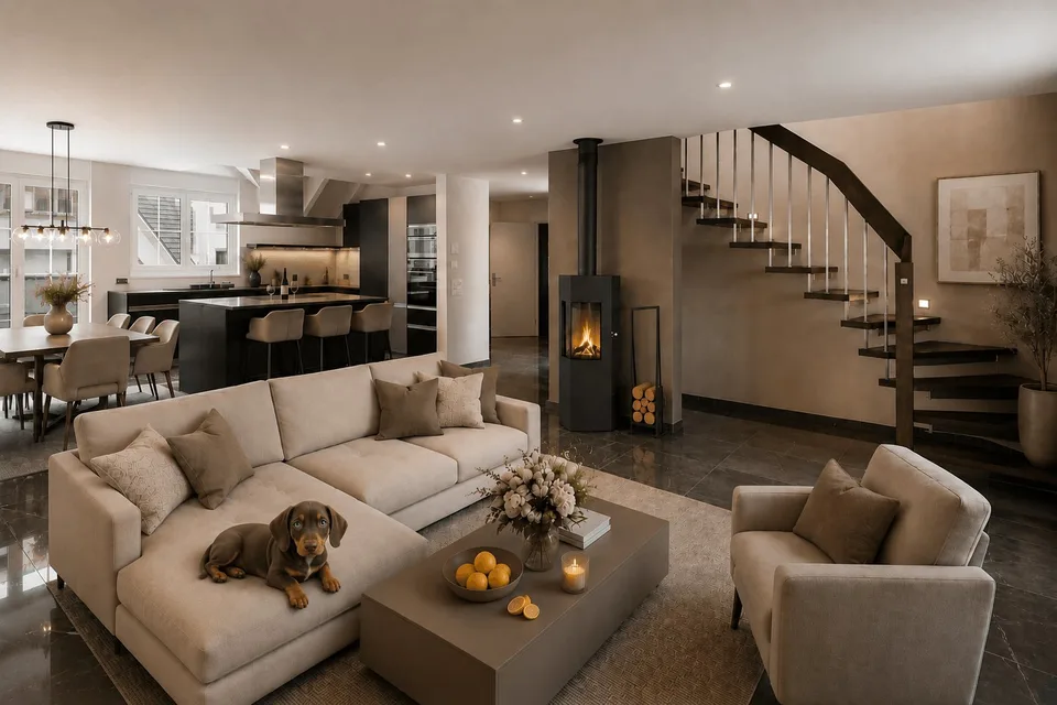 Prestige und Wohnkomfort vereint | Exklusive 5.5-Zimmer-Maisonnette – Foto 3 von 14