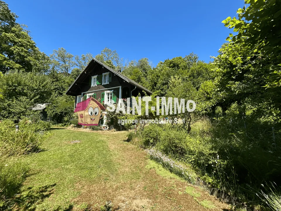 Charmant chalet avec dépendance, garage et jardin arboré sans vis-à-vis