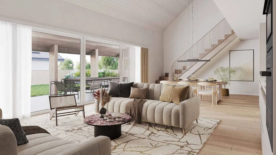 Casa villaggio a schiera con terrazza e giardino