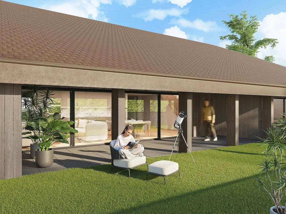 Maison villageoise mitoyenne avec terrasse et jardin
