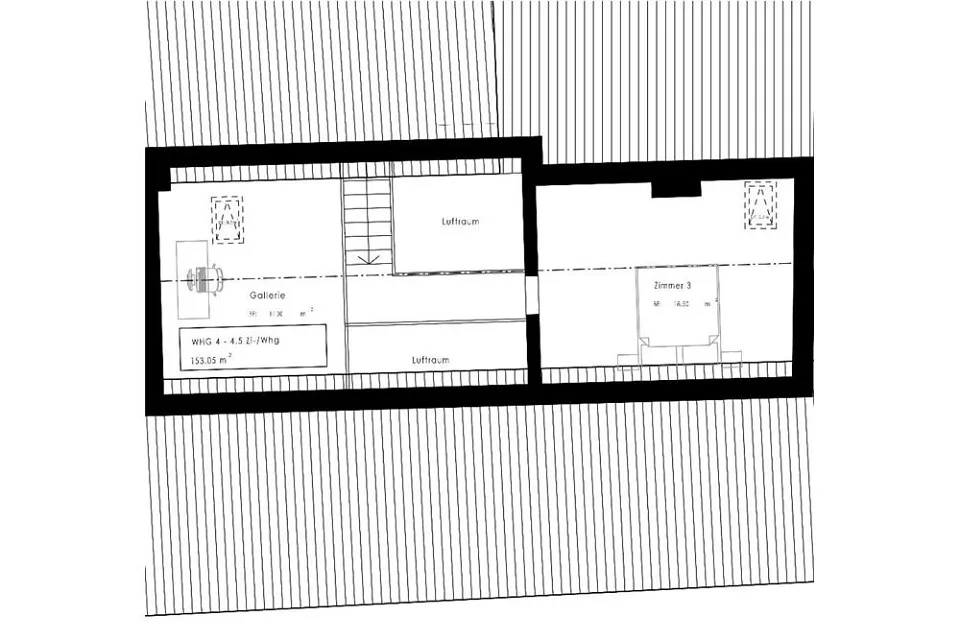 Grosse 4½-Zimmer Dachmaisonette