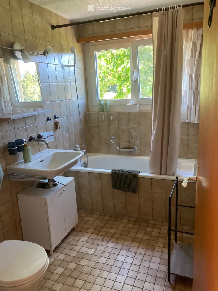 Large furnished 3.5-room ground floor apartment for temporary rent