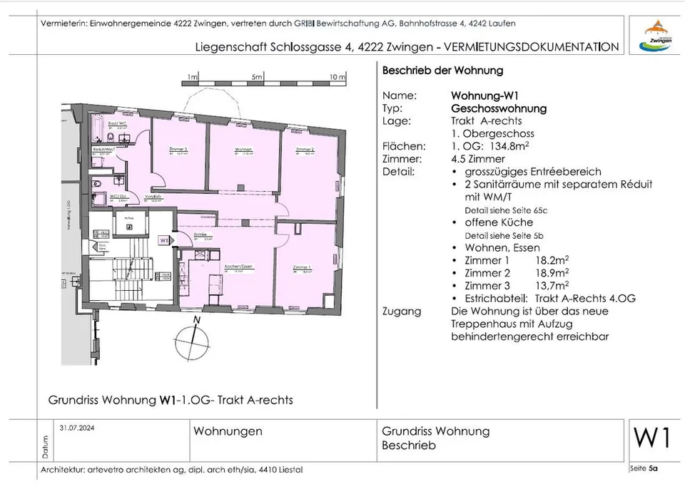 First-time rental near Zwingen Castle - For couples, shared flats or singles