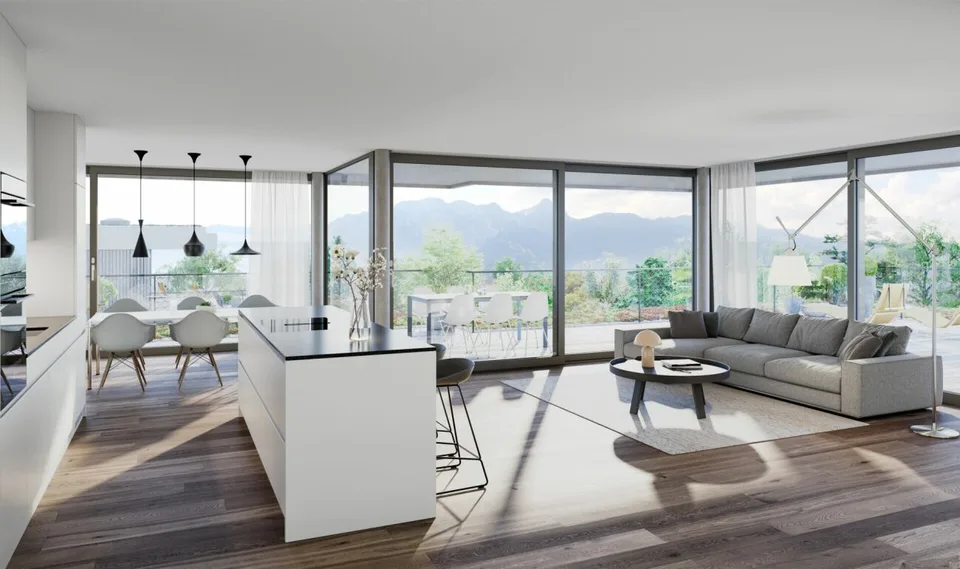 Wohnen wie im Einfamilienhaus - Neubau 4½-Zi-Gartenwohnung