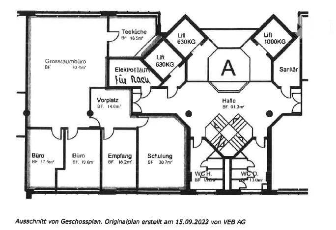 210 m² Ufficio Wallisellen – arredato, cablato, disponibile immediatamente