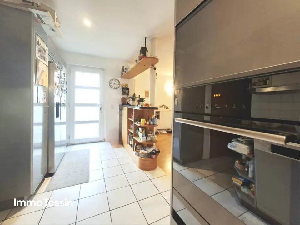 Fantastic Mario Botta house in the Blenio Valley with 2 apartments in a top location with a free view of the Ticino mountains