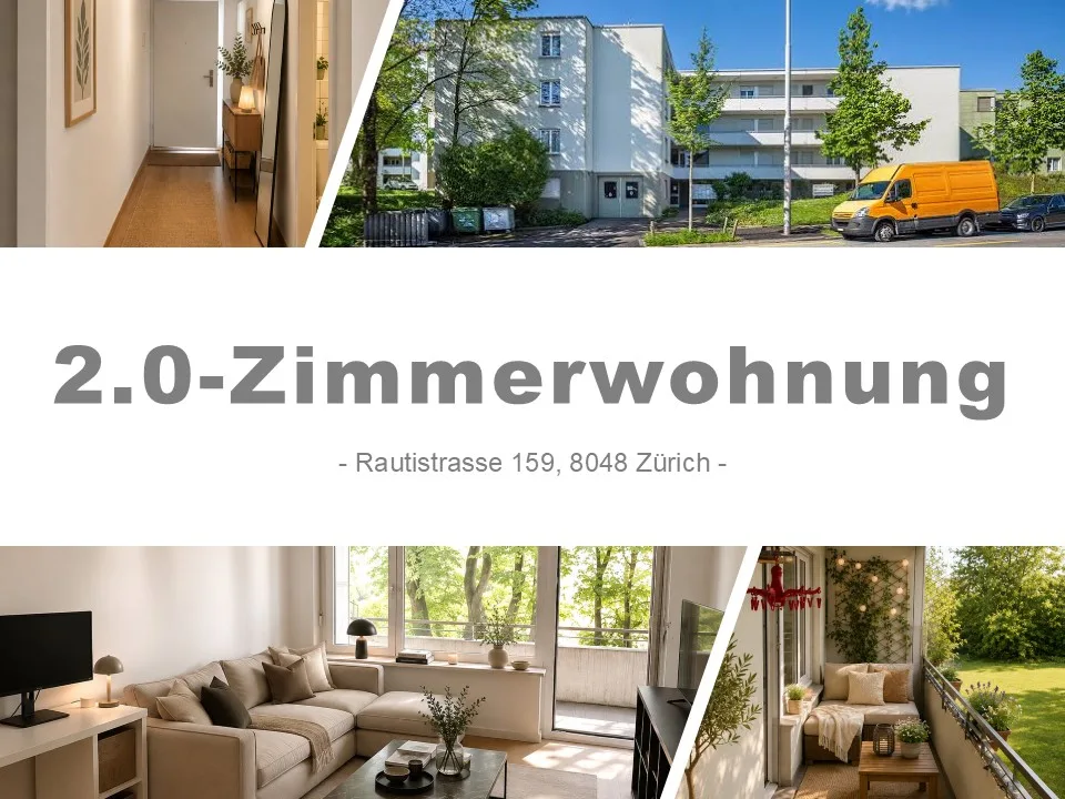 Gemütliche 2-Zimmer-Wohnung mit Balkon in Zürich-Altstetten