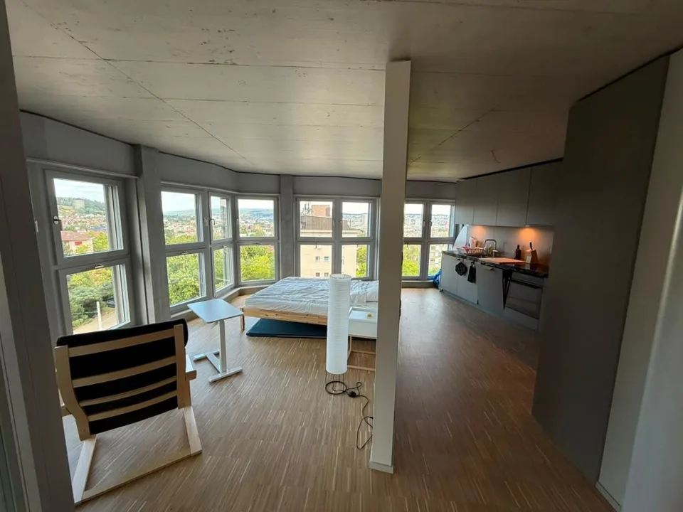 Stilvolles 2.5-Zimmer-Loft-Apartment auf der 9. Etage in Zürich-Triemli