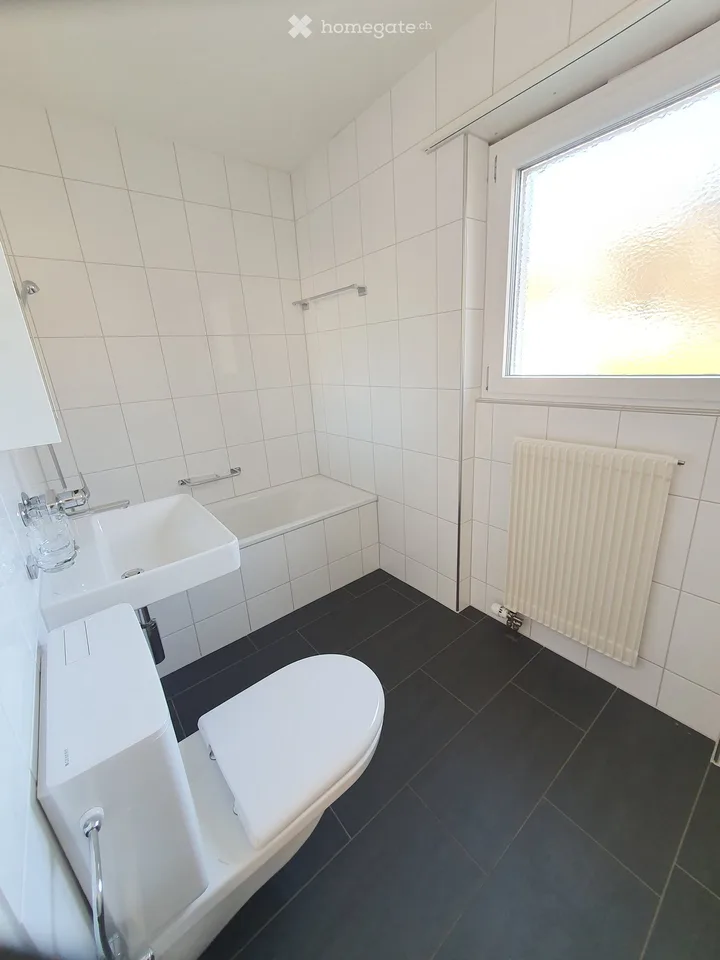 Bright 1.5-room apartment for rent on the second floor