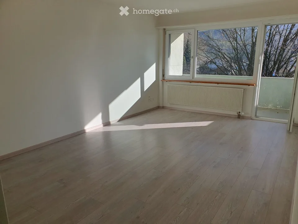 Bright 1.5-room apartment for rent on the second floor