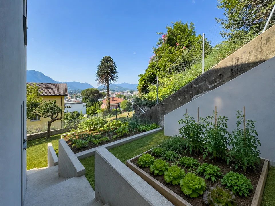 Appartement moderne de 3,5 pièces avec vue sur le lac, nouvellement construit à Massagno