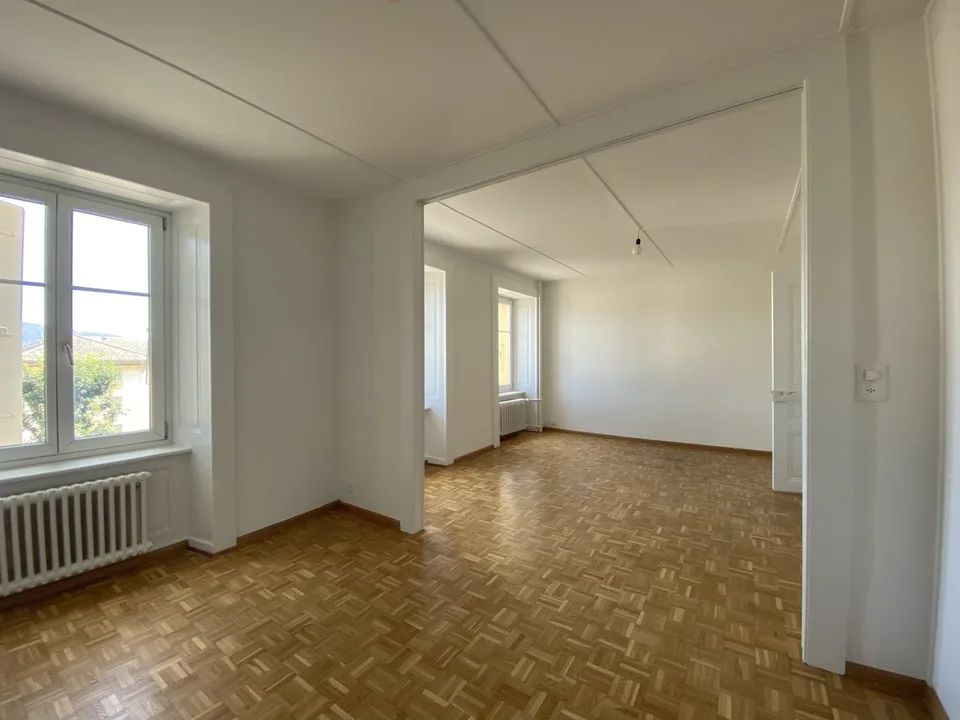 Three-room apartment on the upper ground floor