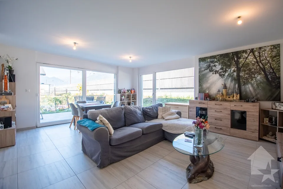Appartement de 3,5 pièces avec terrasse et jardin