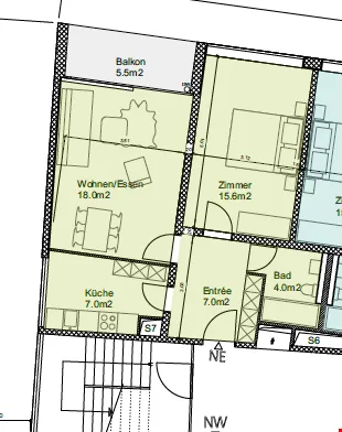 Sanierte 2-Zimmerwohnung direkt am Stadtpark