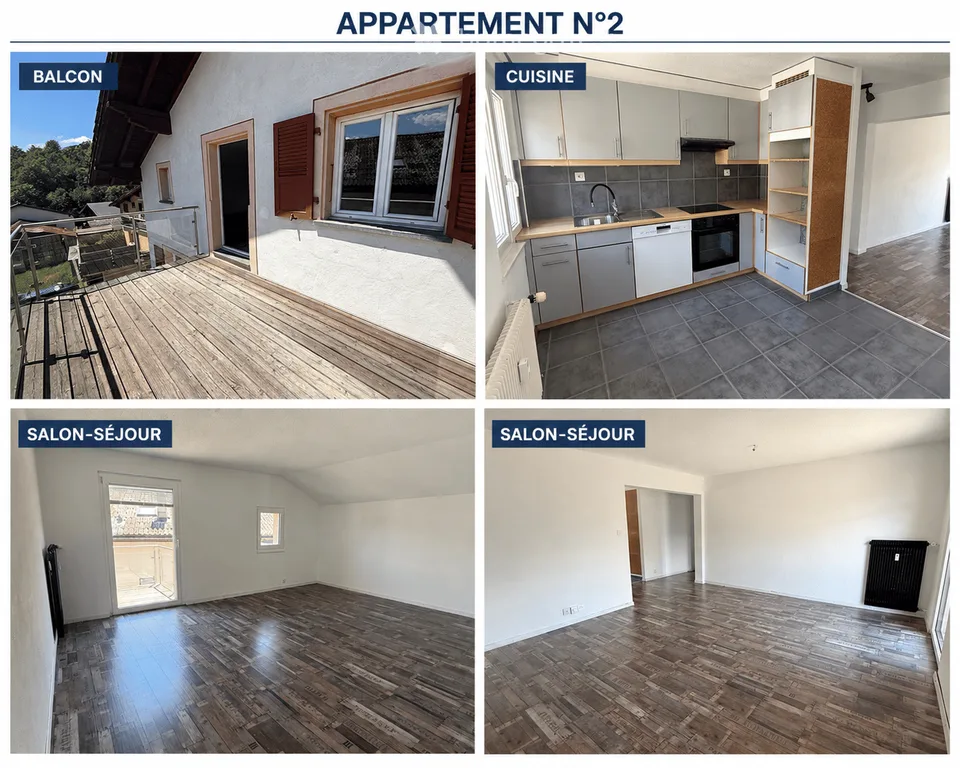 Immeuble de rendement – 325 m² – revenus locatifs CHF 92’500/an – Vent