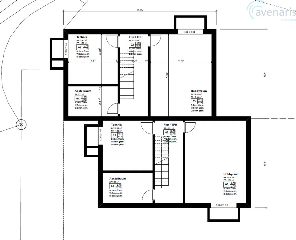 Neubau: moderne und grosszügige Doppeleinfamilienhäuser