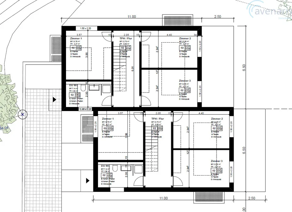 Neubau: moderne und grosszügige Doppeleinfamilienhäuser