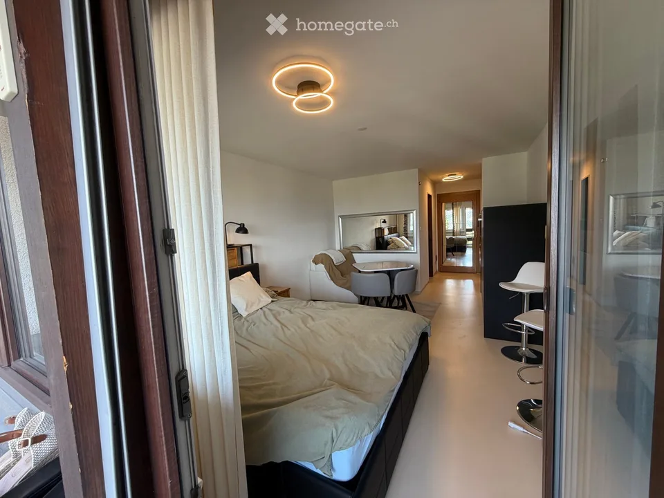 Modern studio with panoramic views of the mountains in Haute-Nendaz