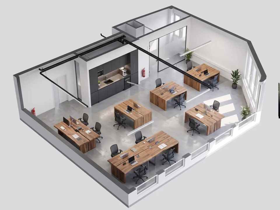 Premium Plug & Play single office (approx. 95 m²) in a central location in Zug