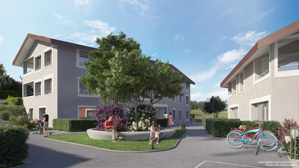 Terrasse von 91m2 und privater Garten ! Baustelle geöffnet !