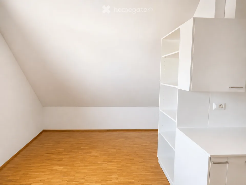 Appartement en mansarde ensoleillé d'une pièce à Fällanden
