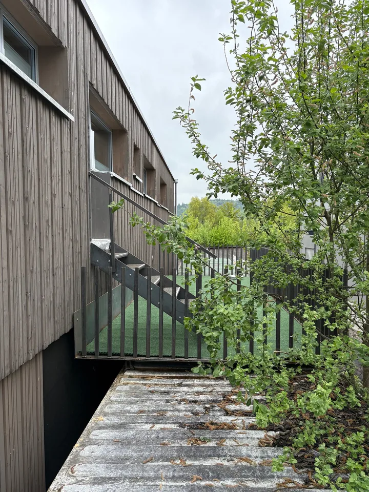 Charming studio with balcony and private washing machine in Brittnau