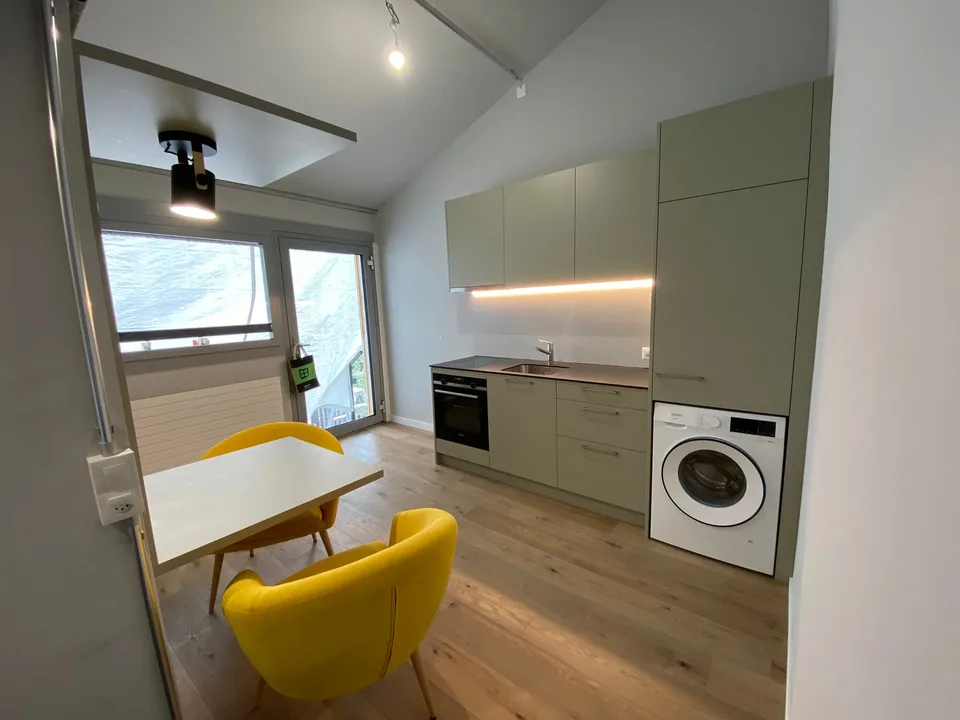 Charmantes Studio mit Balkon und eigener Waschmaschine in Brittnau