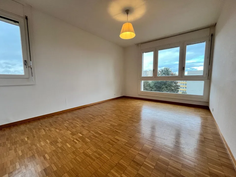 Appartement rénové de 4 chambres, 177 m² PPE, vue panoramique (Meyrin)