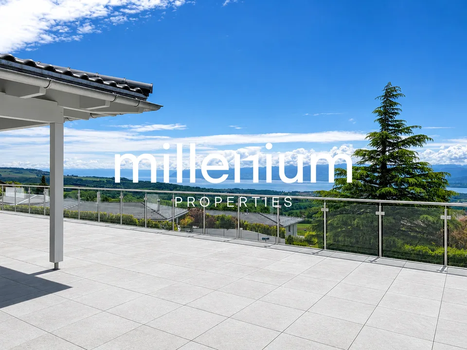 Villa de luxe avec vue imprenable sur le lac Léman et les Alpes