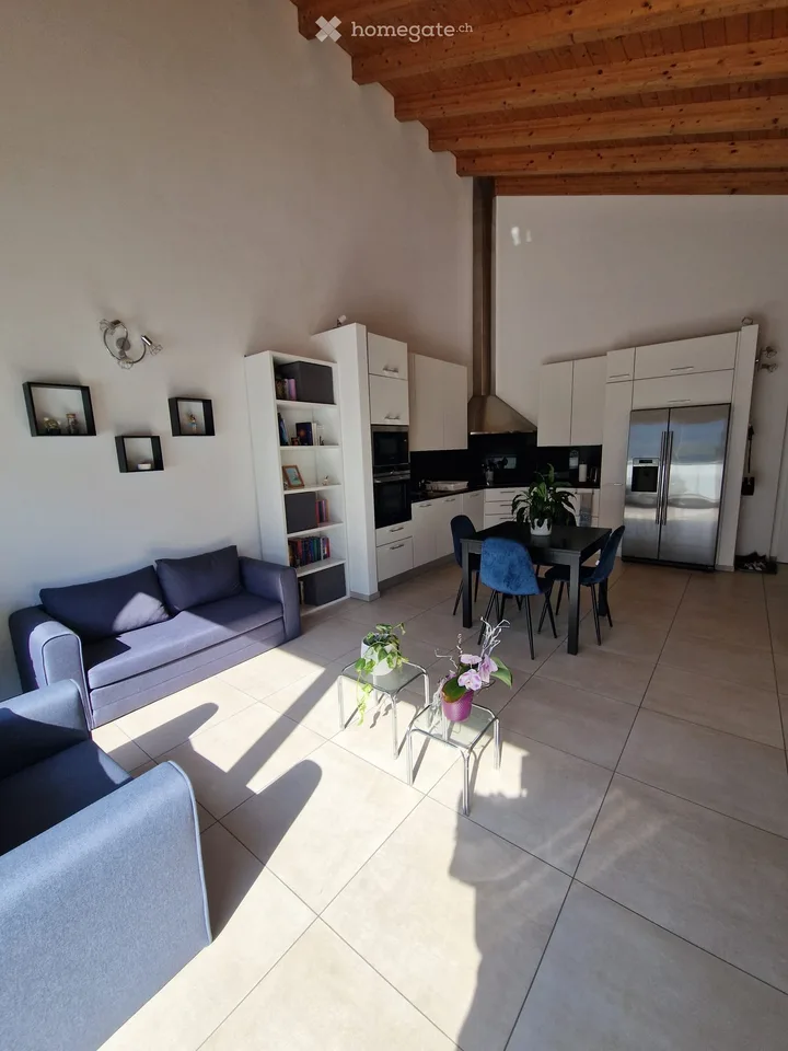 Appartement lumineux 2.5 pièces à Claro situé au dernier étage