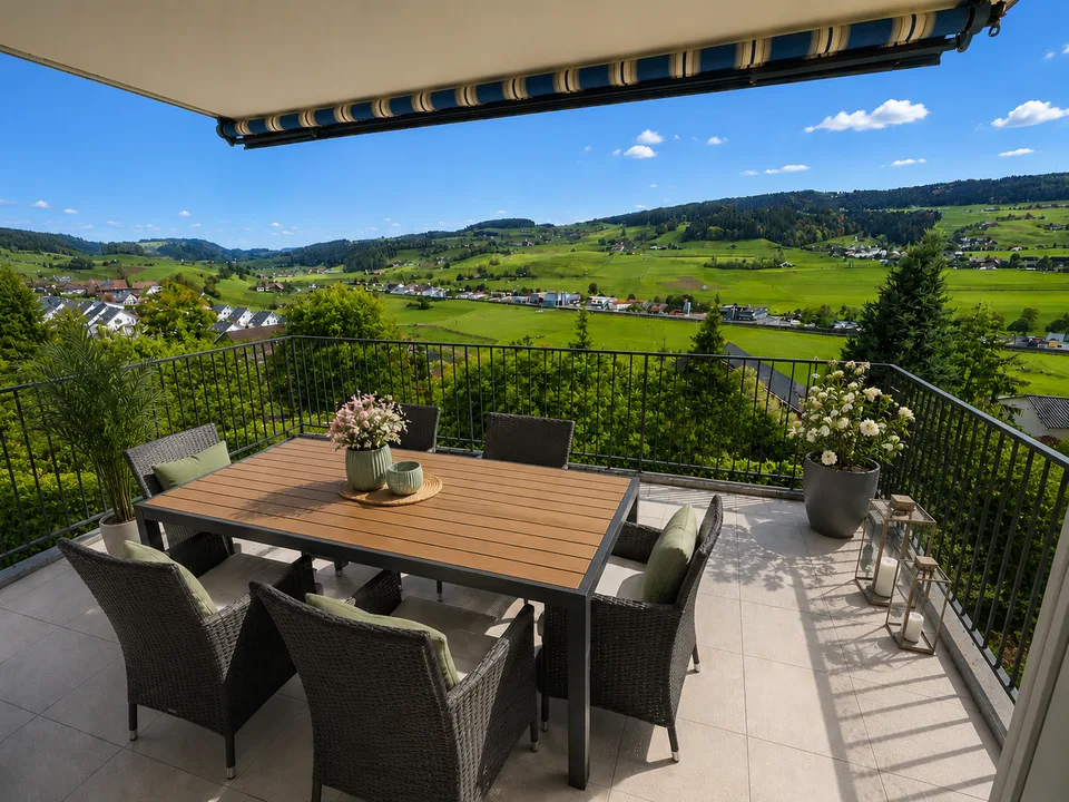 Ampio appartamento di 5 locali con vista meravigliosa a Konolfingen
