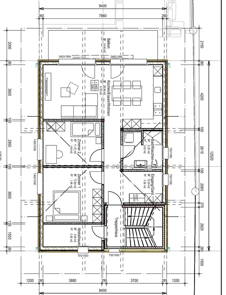 Appartement neuf, beau 3.5 pièces