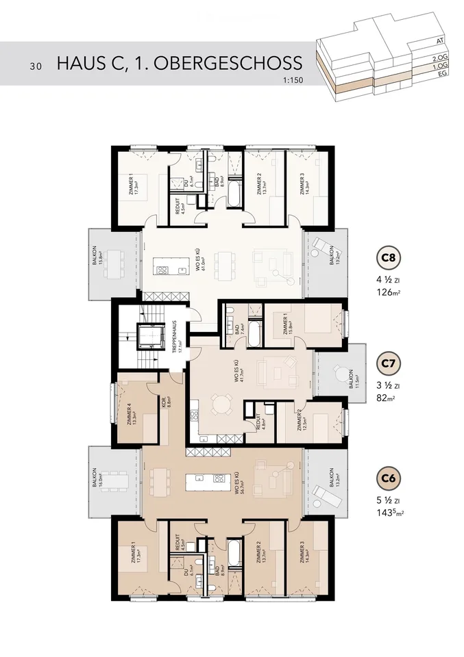 Moderne Neubauwohnung – Minergie-P zertifiziert