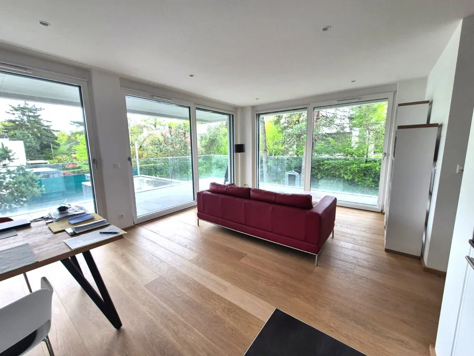 Magnifique 4 pièces neuf avec vaste terrasse zone résidentielle Cologny/Gradelle