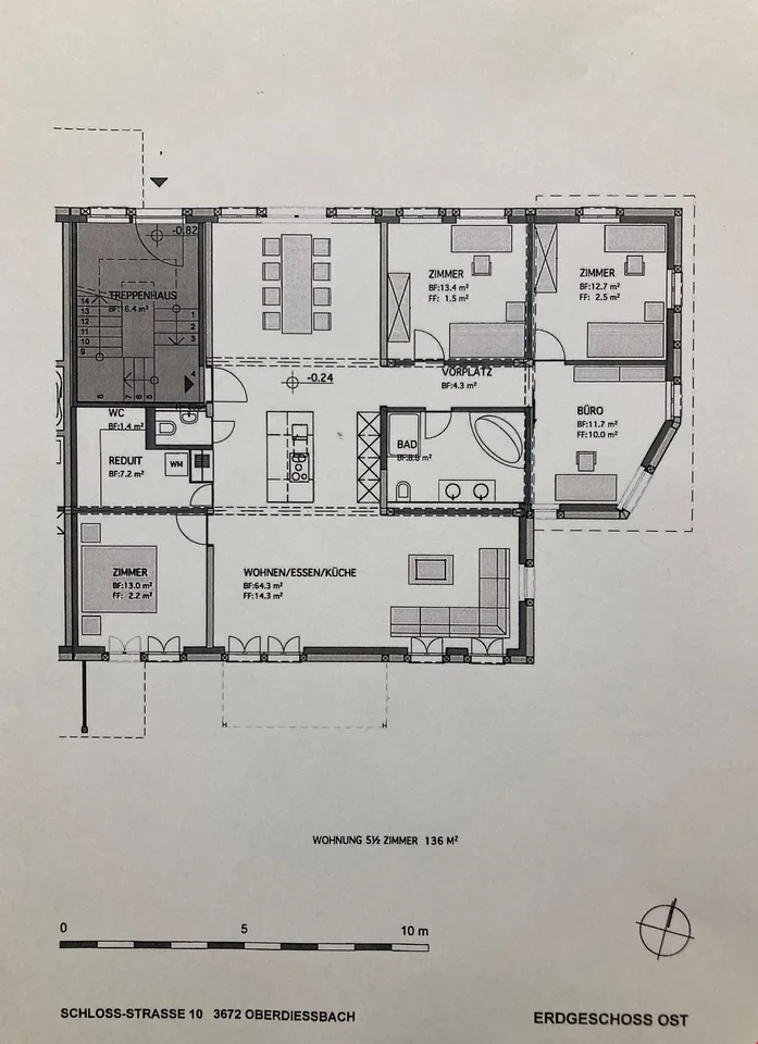 5 1/2-Zimmerwohnung Erdgeschoss