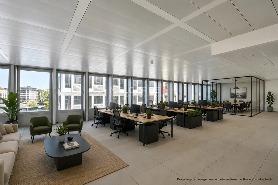 Bureaux d'exception de 804 m² avec vue sur la Rade - Rue du Rhône