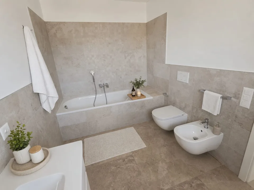 Moderne Reihenhaus-Villa im Neubau in Genestrerio – 5 Räume mit Garten und schöner Aussicht