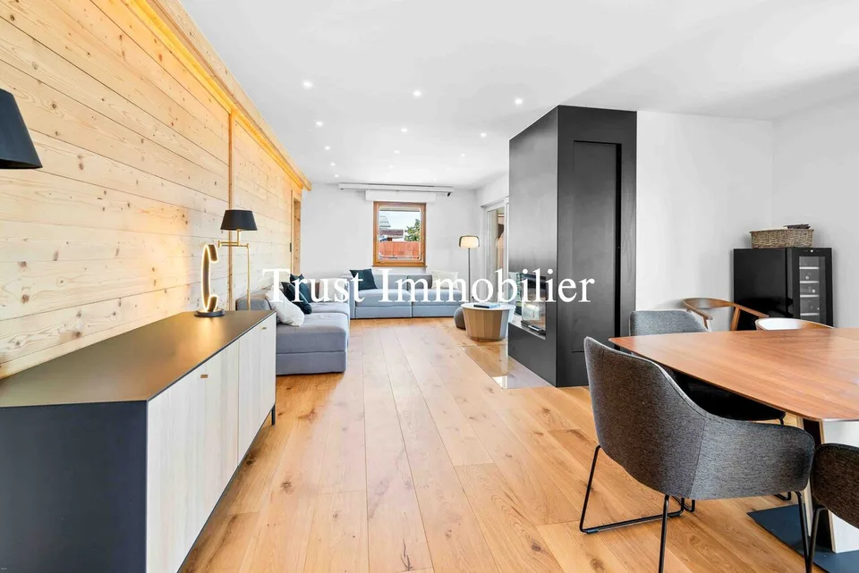 Attic apartment + Studio, 1 km from the center of Crans