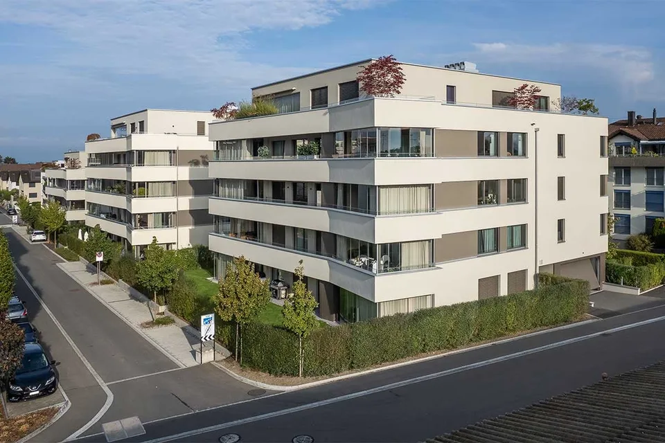 Tiefgaragenparkplatz in der Wohnüberbauung Feldpark