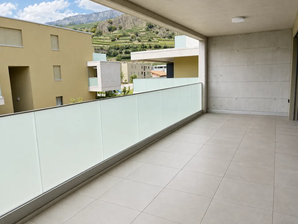 1° piano – Nuovo – Parcheggi interni – Grande balcone