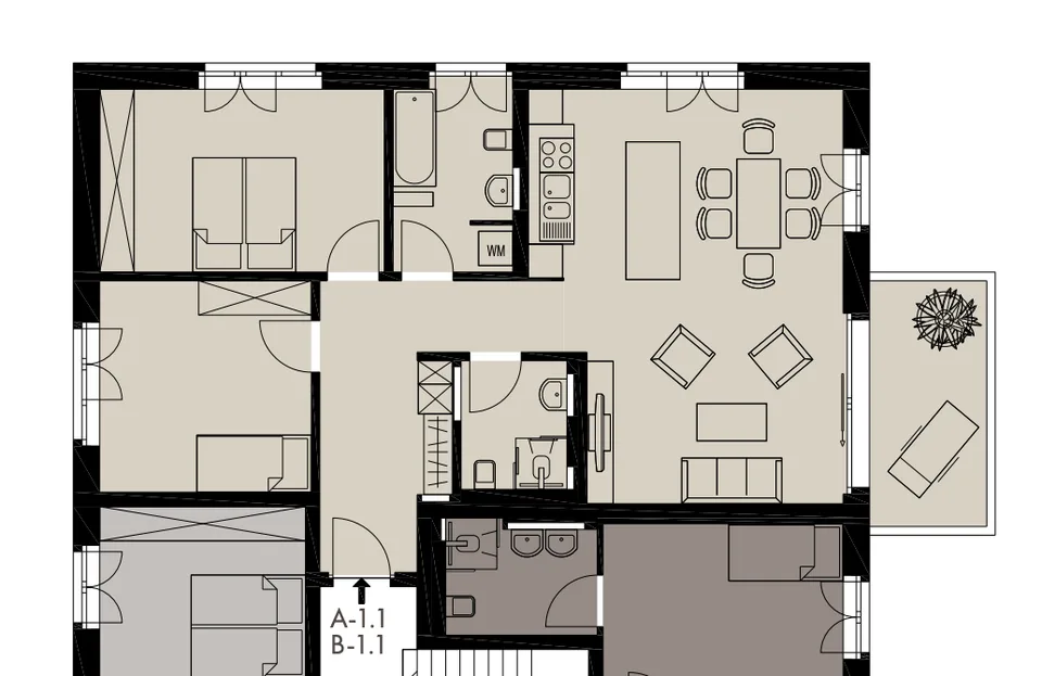 Neue 3.5-Zimmerwohnung: ländlich mit Stadtanschluss leben