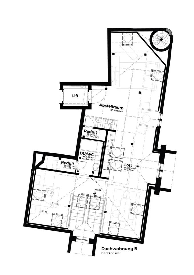 Charmant appartement loft de 1,5 pièces à St. Gallen