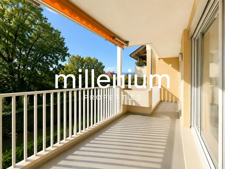 Appartement familial avec balcons au cœur de Bernex