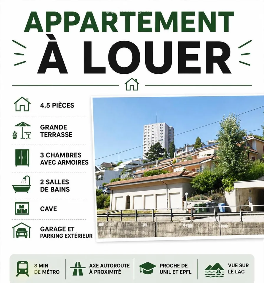 Appartement en location
