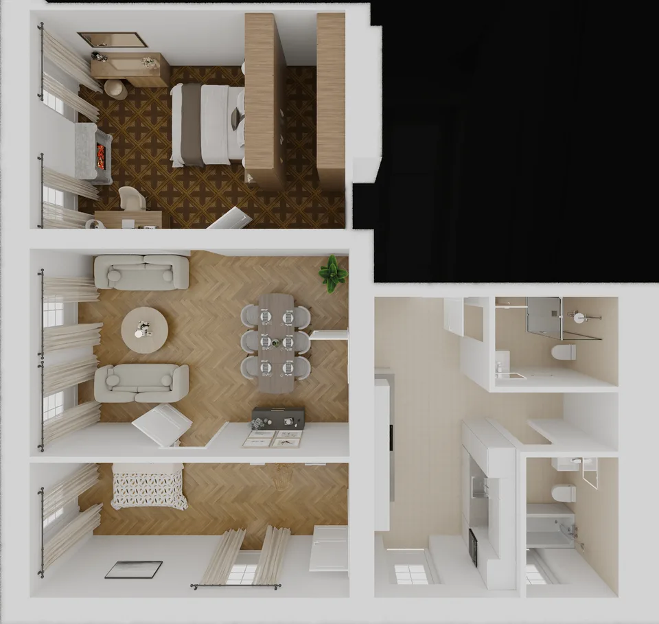 Geräumige Wohnung (LOT 5) mit 3,5 Zimmern im 1. Stock – Foto 3 von 9