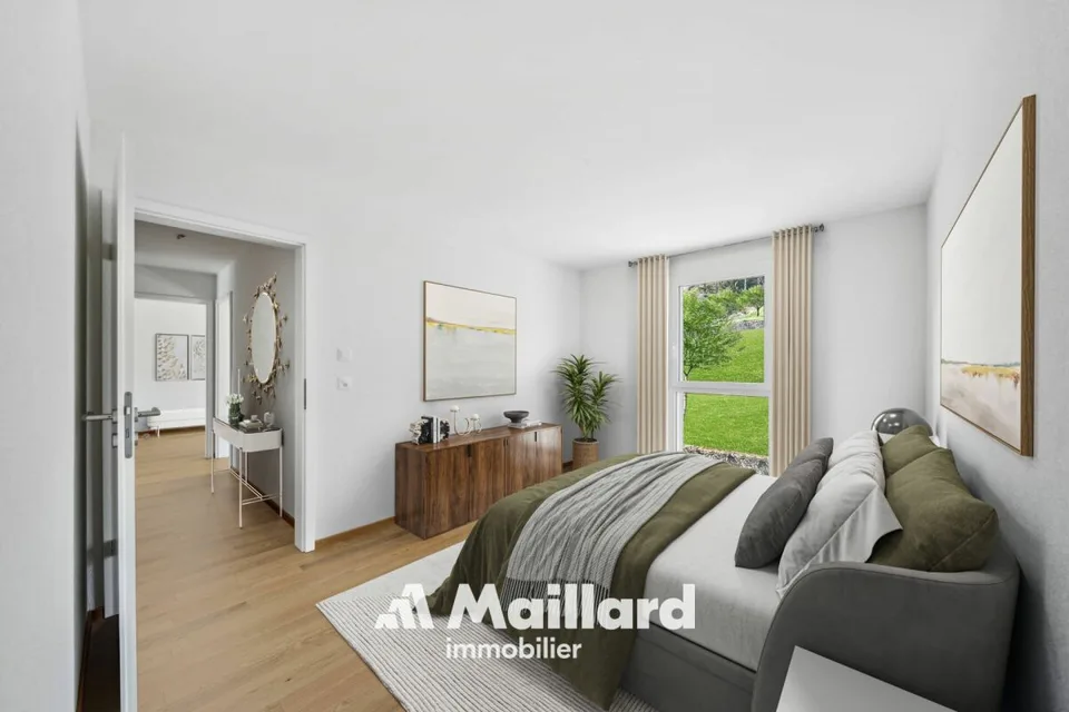 Orbe - Neues 4,5-Zimmer-Apartment mit Blick auf die Ebene und die Alpen – Foto 2 von 26